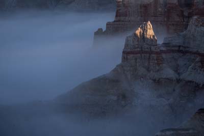 Coal Mine Canyon in Fog